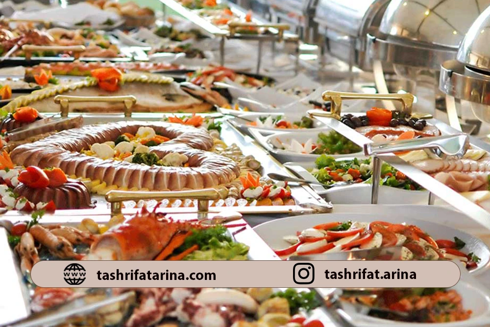 میز غذا عروسی