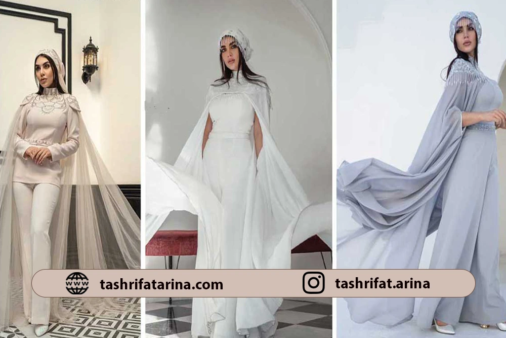 3 مدل لباس نامزدب با رنگ آبی و کرم رنگ