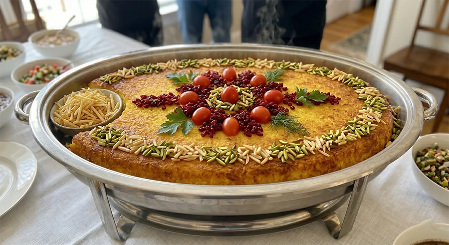 ته‌چین زعفرانی