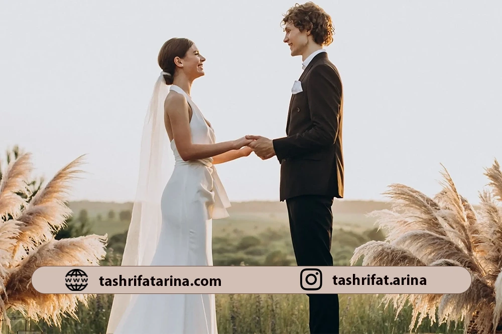عروس با لباس ماهی با داماد