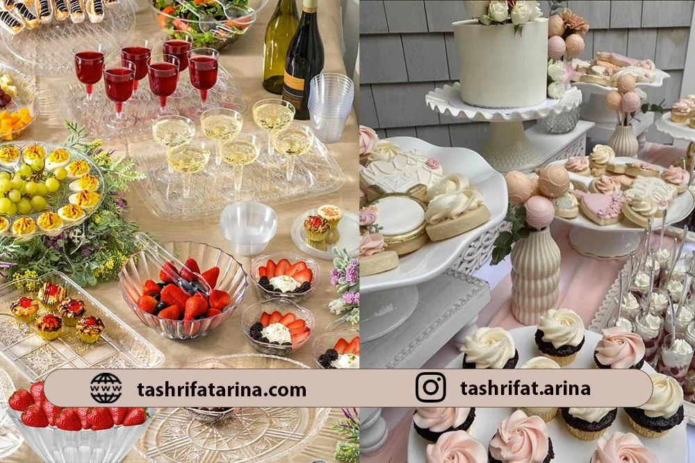 2 مدل تزیین میز بله برون